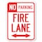 Signmission Colorado Fire Lane W/ Bidirectional Arrow Alum Rust Proof Parking Sign, 18" x 24", A-1824-24255 A-1824-24255 - alternate 1